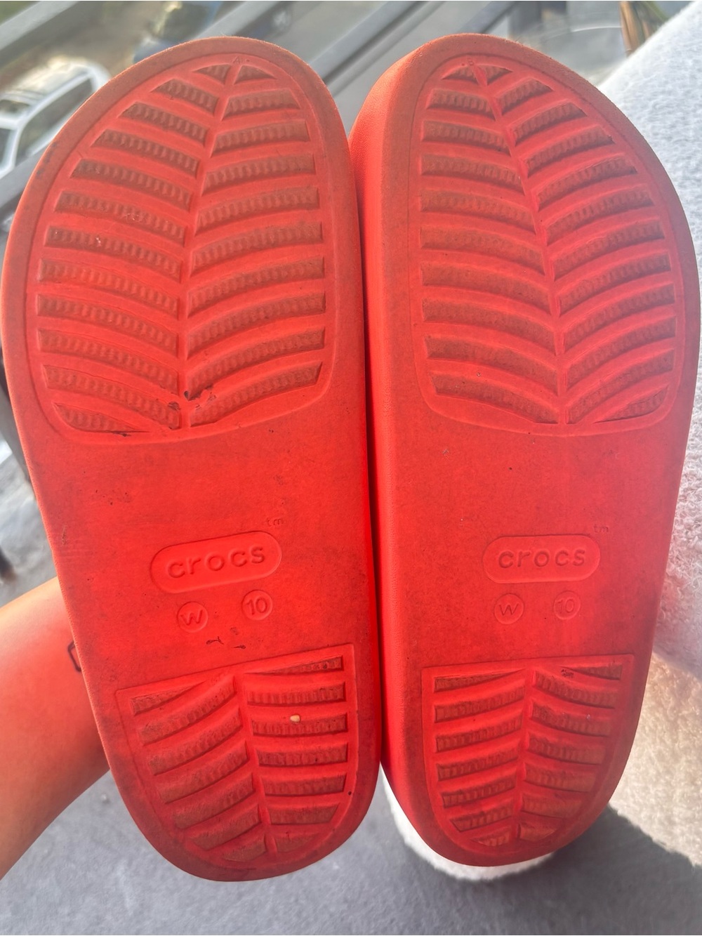 CROCS Dylan Platform Clogs Lava Women’s Size 10 - Picture 5 of 5